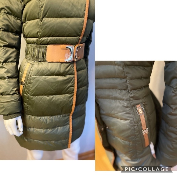 NWT WOMEN DOWN PARKA PUFFER WINTER JACKET REAL RACCOON FUR TRIMMED HOOD COAT‎ - Picture 6 of 13